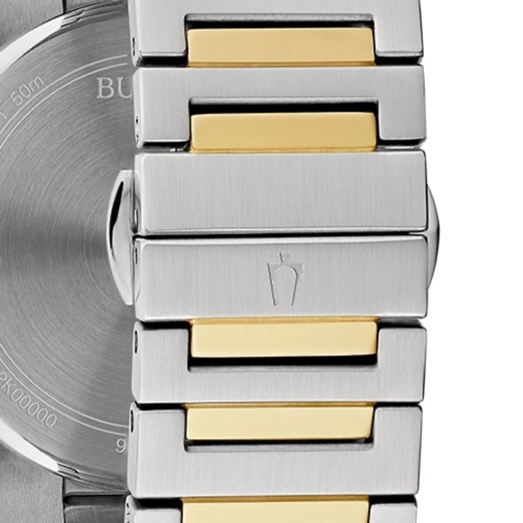Classic Two Tone Stainless Steel Quartz Men's Watch - Picture 4 of 7